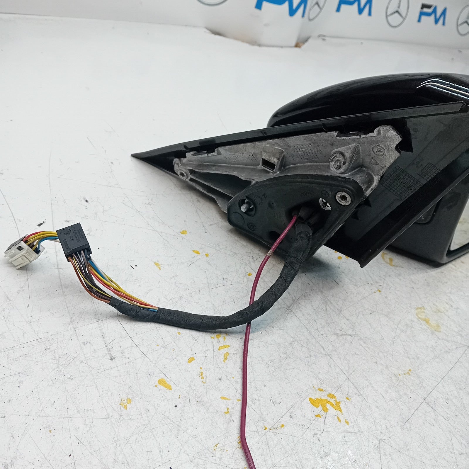 MERCEDES C-CLASS 2014 On W205 DRIVER SIDE WING MIRROR BLACK FMM5