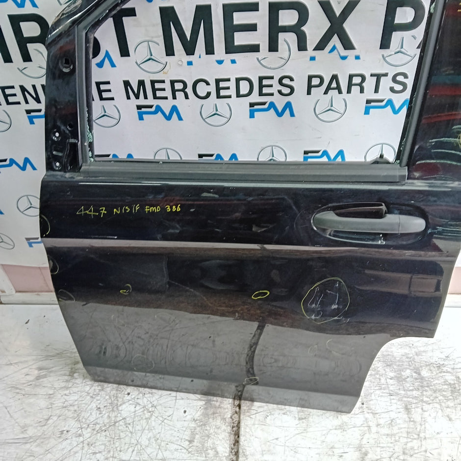 MERCEDES VITO W447 PASSENGER FRONT DOOR NSF BLACK 2014 ON COMPLETE FMD386