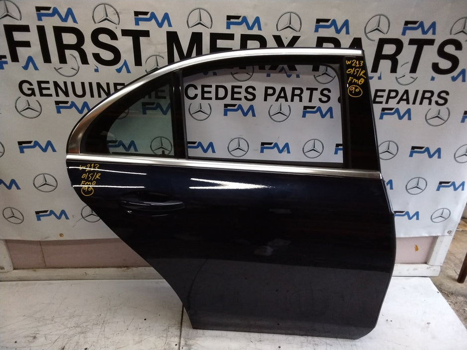 MERCEDES BENZ  E-CLASS W213 DRIVER SIDE REAR DOOR O/S/R COMPLETE BLUE FMD90