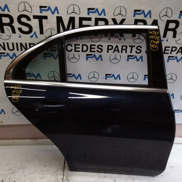 MERCEDES BENZ  E-CLASS W213 DRIVER SIDE REAR DOOR O/S/R COMPLETE BLUE FMD90