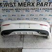 MERCEDES BENZ C-CLASS W205 COUPE REAR BUMPER 2014 WHITE COMPLETE FMX66