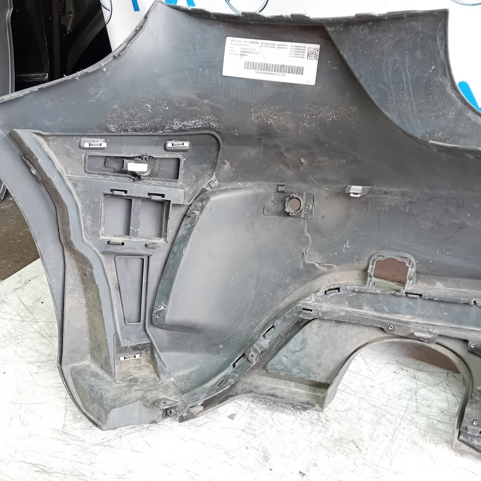 MERCEDES BENZ  A-CLASS W176 REAR BUMPER A1768803400 2012-18 GREY COMPLETE FMX12