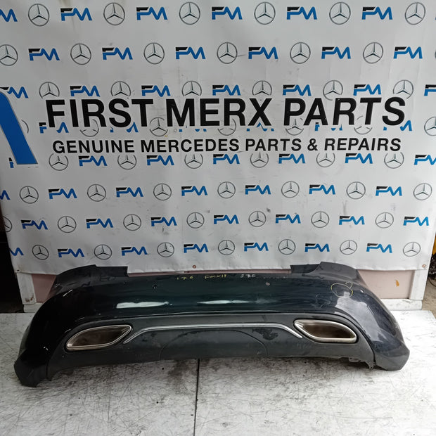 MERCEDES BENZ  A-CLASS W176 REAR BUMPER A1768854225 2016 BLACK COMPLETE FMX19