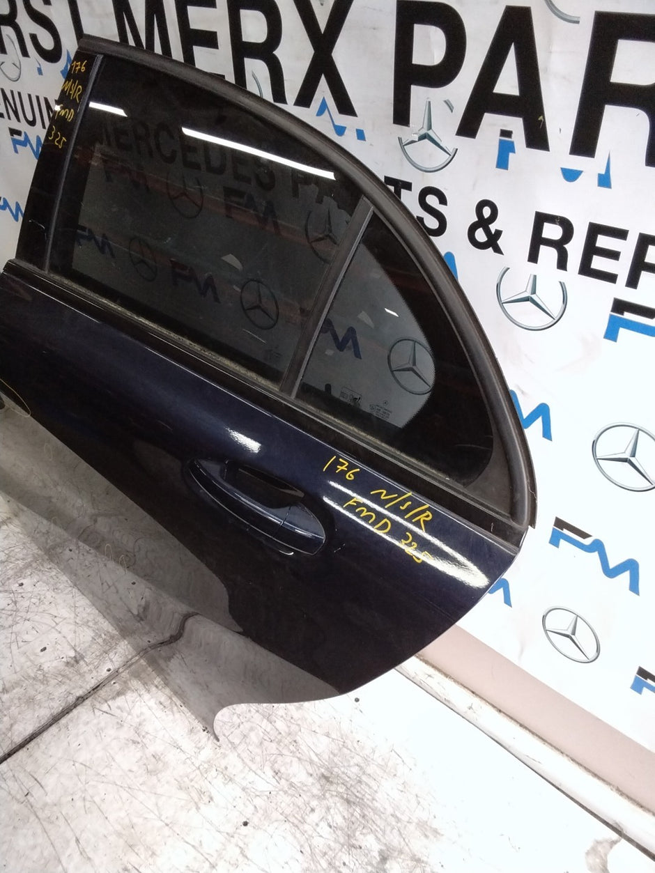 MERCEDES A-CLASS W176 PASSENGER REAR DOOR NSR BLUE 2012-18 COMPLETE FMD325