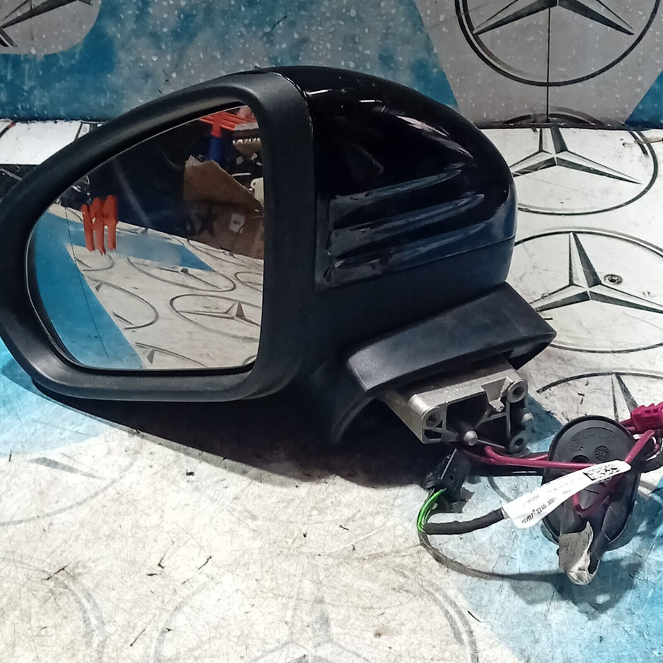 MERCEDES BENZ A-CLASS W177 PASSENGER SIDE WING MIRROR IN BLACK