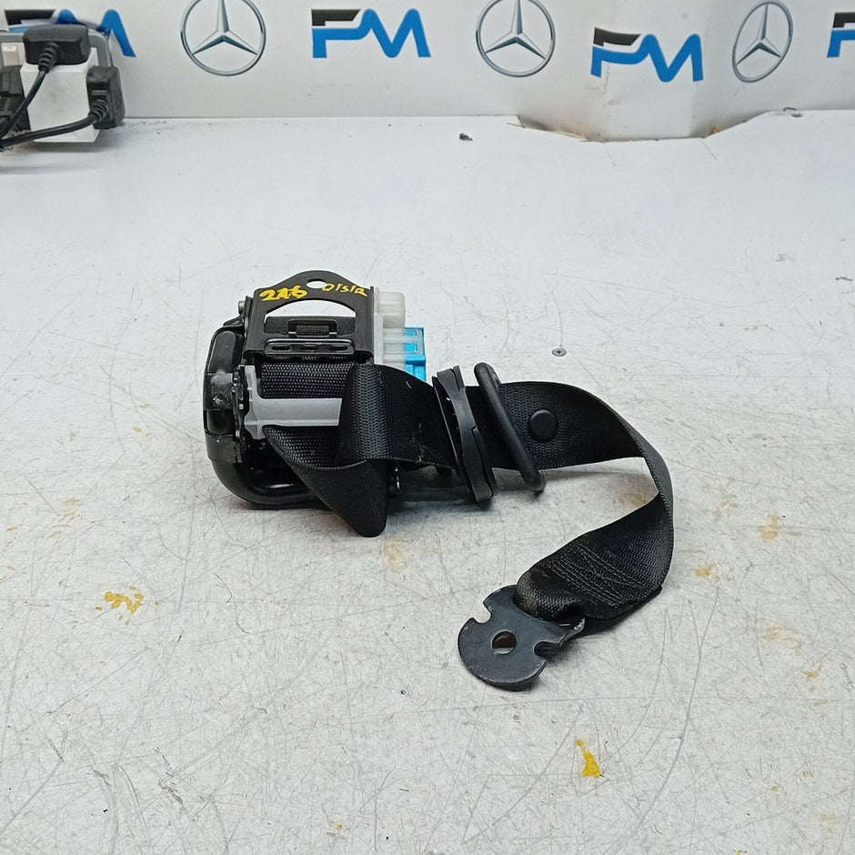 Mercedes Benz B-CLASS W246 SEAT BELT REAR DRIVER A2468600100 BLACK FM001237