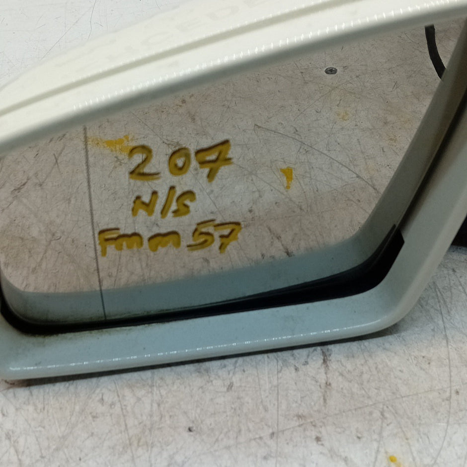 MERCEDES E-CLASS W207 PASSENGER WING MIRROR NS WHITE 2009-2016 FMM57