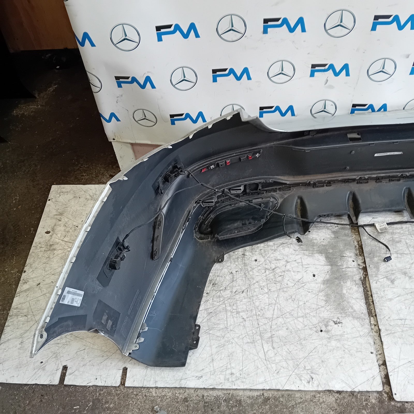 MERCEDES BENZ CLA C118 REAR BUMPER SILVER 2019 ON A1188859501 COMPLETE FMX120