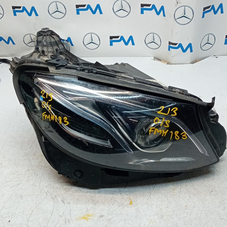 MERCEDES E-CLASS DRIVER MULTIBEAM COMPLETE HEADLIGHT A2139061804 2016 FMH183