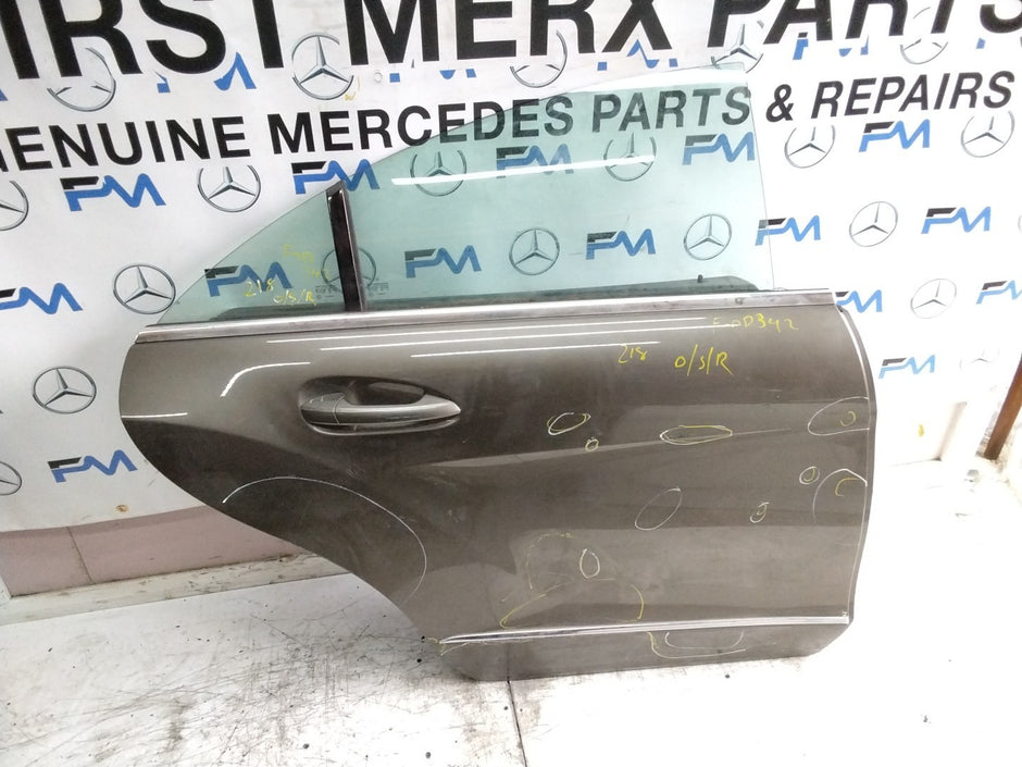 MERCEDES CLS W218 COU DRIVER REAR DOOR OSR BROWN 2018 ON COMPLETE FMD342