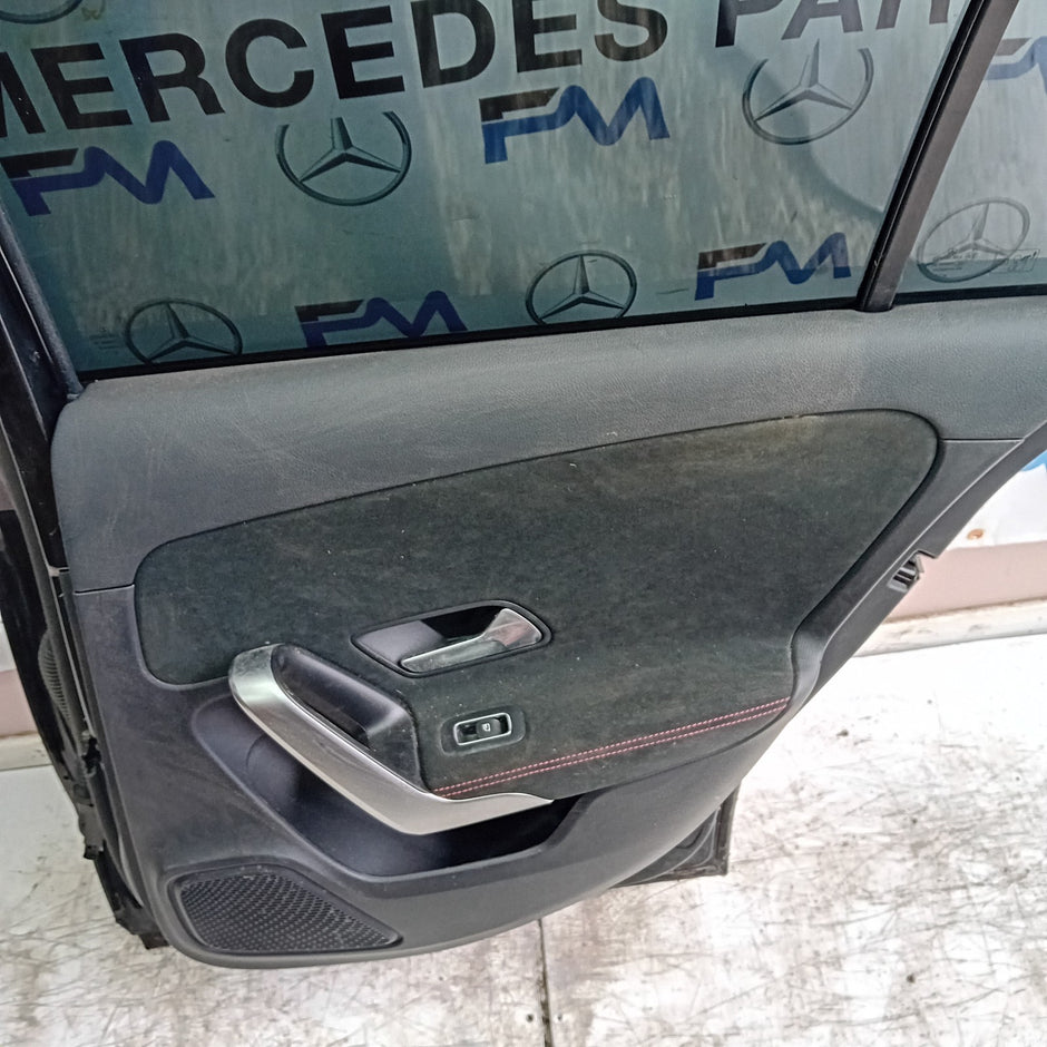 MERCEDES A-CLASS W177 SLN DRIVER REAR DOOR OSR BLACK 2018 ON COMPLETE FMD263
