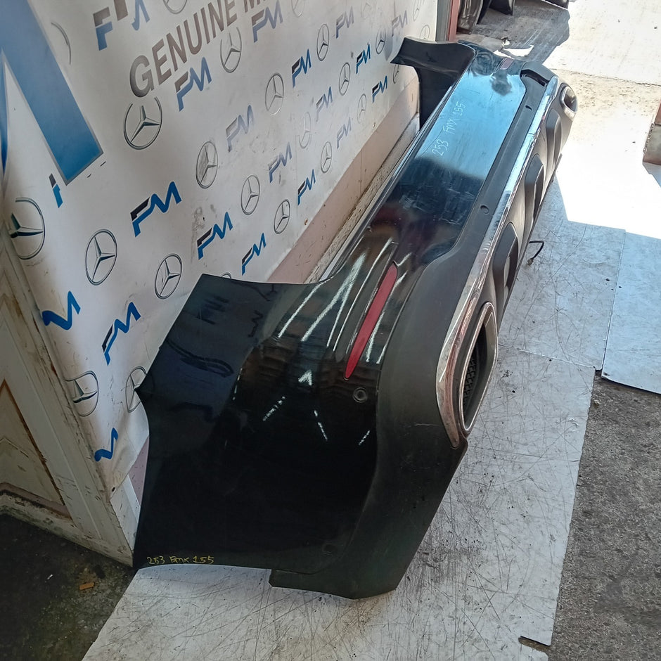 MERCEDES BENZ GLC W253 REAR BUMPER A2538850200 2016 BLACK COMPLETE FMX155