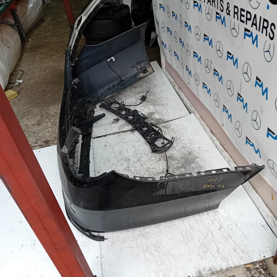 MERCEDES BENZ  S-CLASS W222 REAR BUMPER 2018 A2228851525 BLACK FMX27