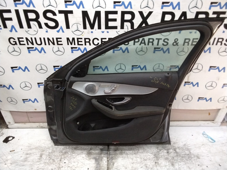 MERCEDES C-CLASS W205 SLN DRIVER FRONT DOOR OSF GREY COMPLETE 2014-21 FMD546