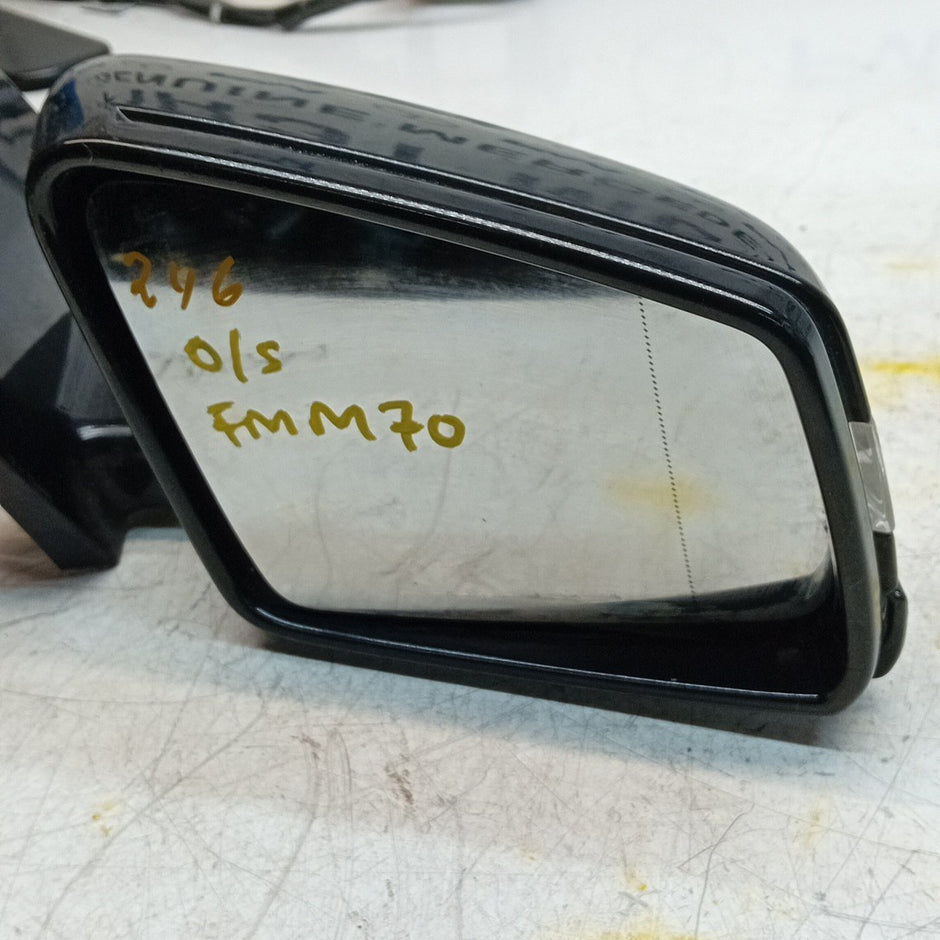 MERCEDES B-CLASS W246 DRIVER WING MIRROR OSF BLACK A2468100301 FMM70