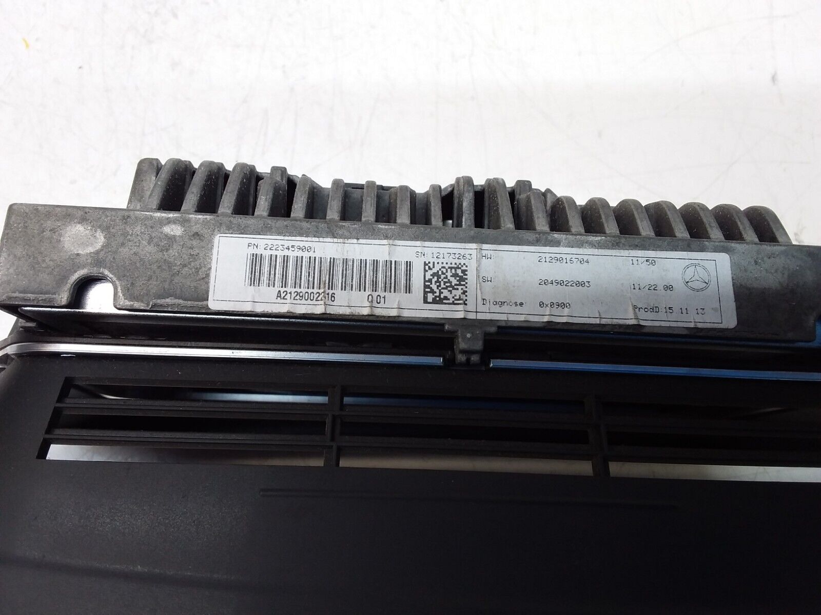 MERCEDES E-CLASS W212 2013 SAT NAV MULTIMEDIA SCREEN A2129002216 FM00697
