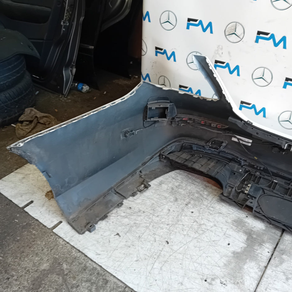 MERCEDES BENZ E-CLASS W213 SLN REAR BUMPER A2138850001 2016 WHITE FMX152