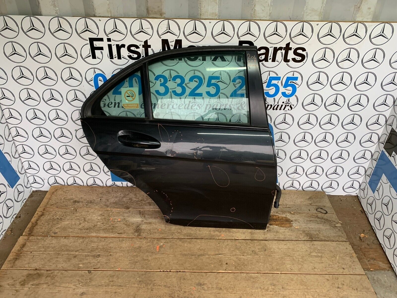 MERCEDES BENZ C CLASS W204 OFF SIDE REAR RIGHT DOOR 2008-2014