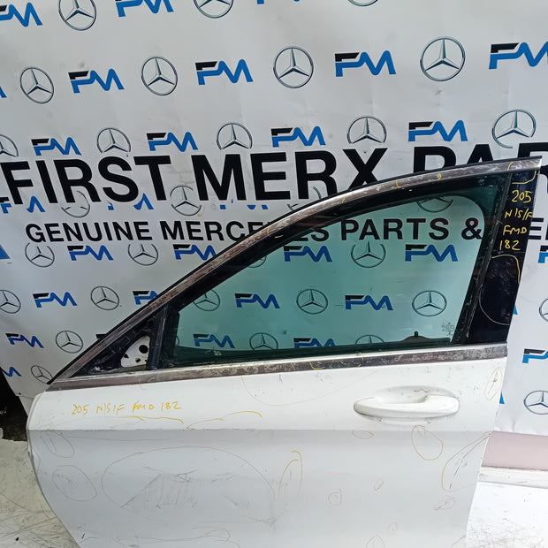 MERDEDES A-CLASS W177 DRIVER SIDE FRONT DOOR OSF WHITE 2018 ON COMPLETE FMD182