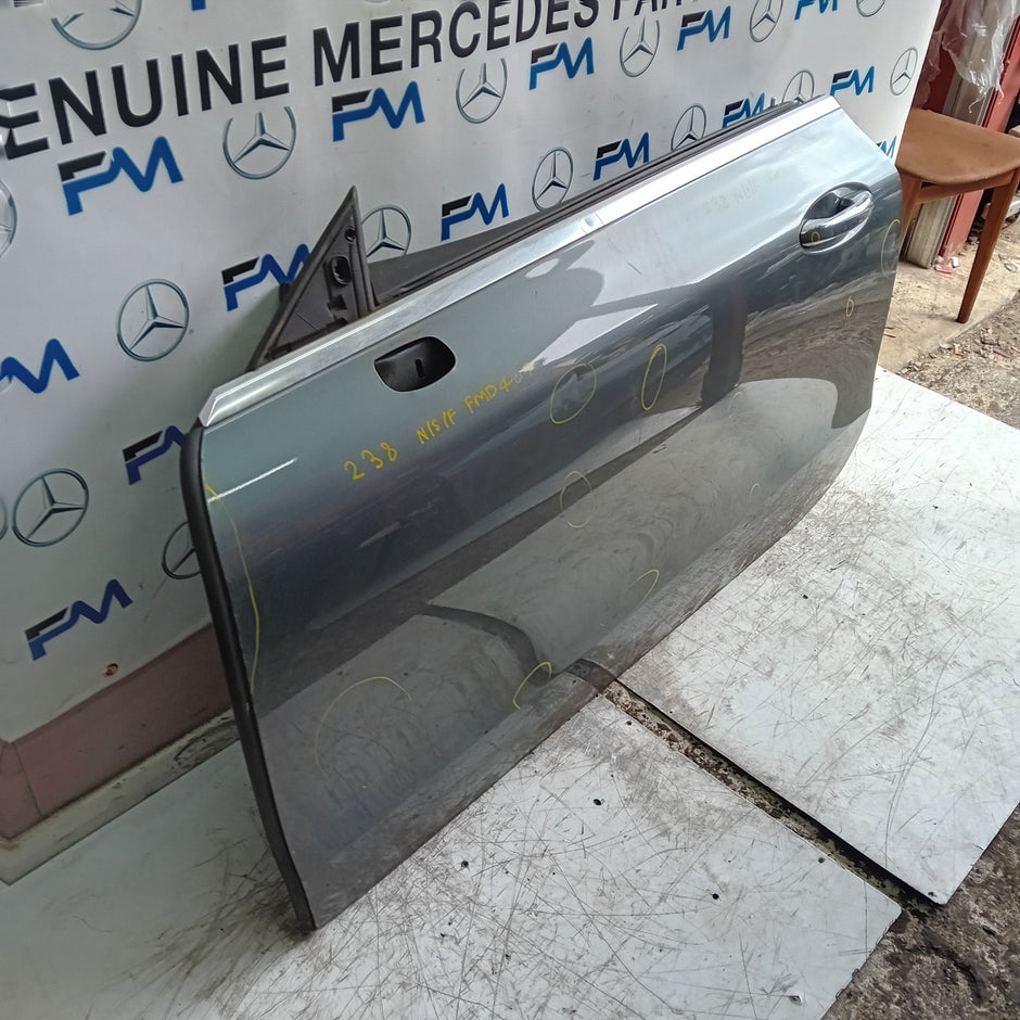 MERCEDES E-CLASS W238 PASSENGER FRONT DOOR NSF 2016 ON GREY COMPLETE FMD407