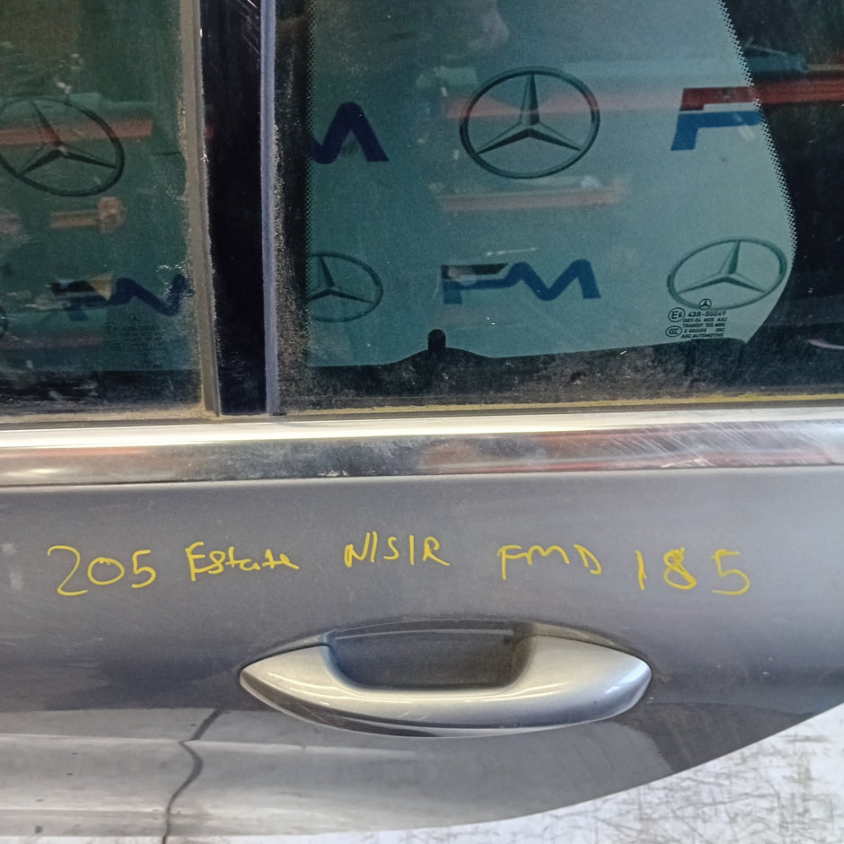 MERDEDES C-CLASS EST W205 PASSENGER REAR DOOR NSR GREY 2014 ON COMPLETE FMD185