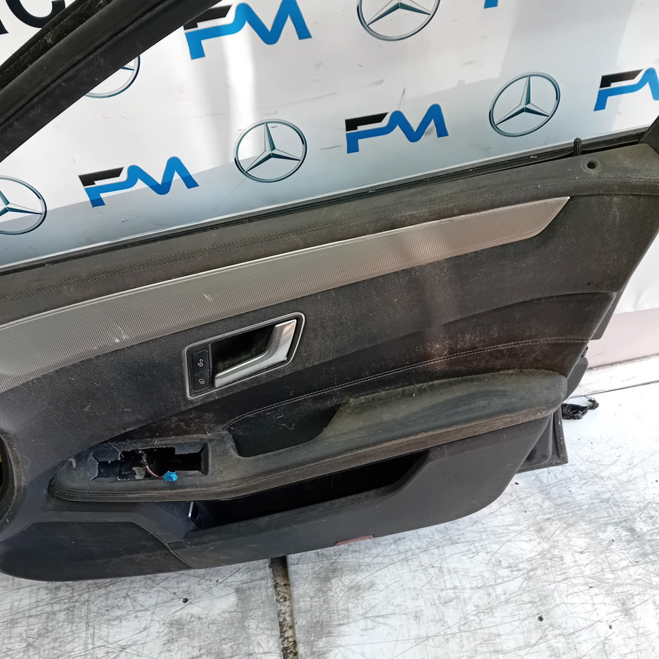 MERCEDES E-CLASS W212 SLN DRIVER FRONT DOOR OSF 2009-16 BLACK COMPLETE FMD361