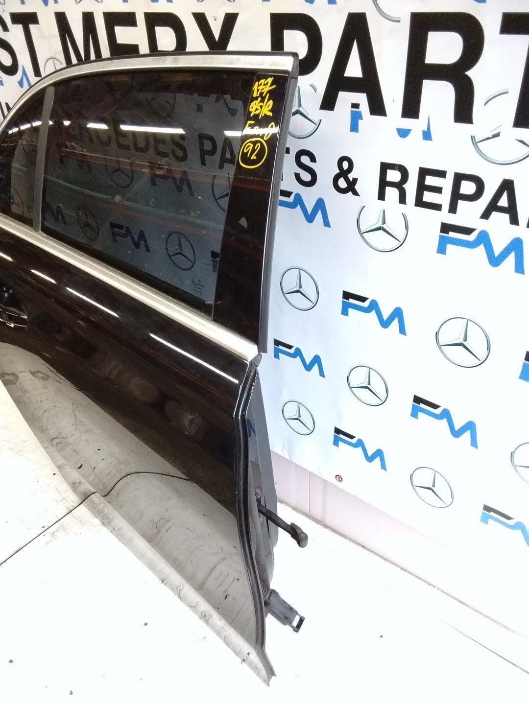 MERCEDES BENZ  A-CLASS W177 DRIVER SIDE REAR DOOR O/S/R COMPLETE BLACK FMD92