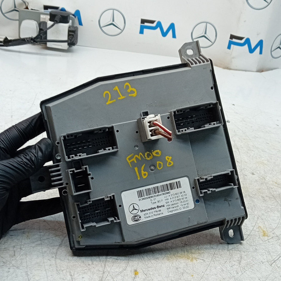 MERCEDES E-CLASS REAR SAM CONTROL MODULE W213 A2139002808 2016 FM001608