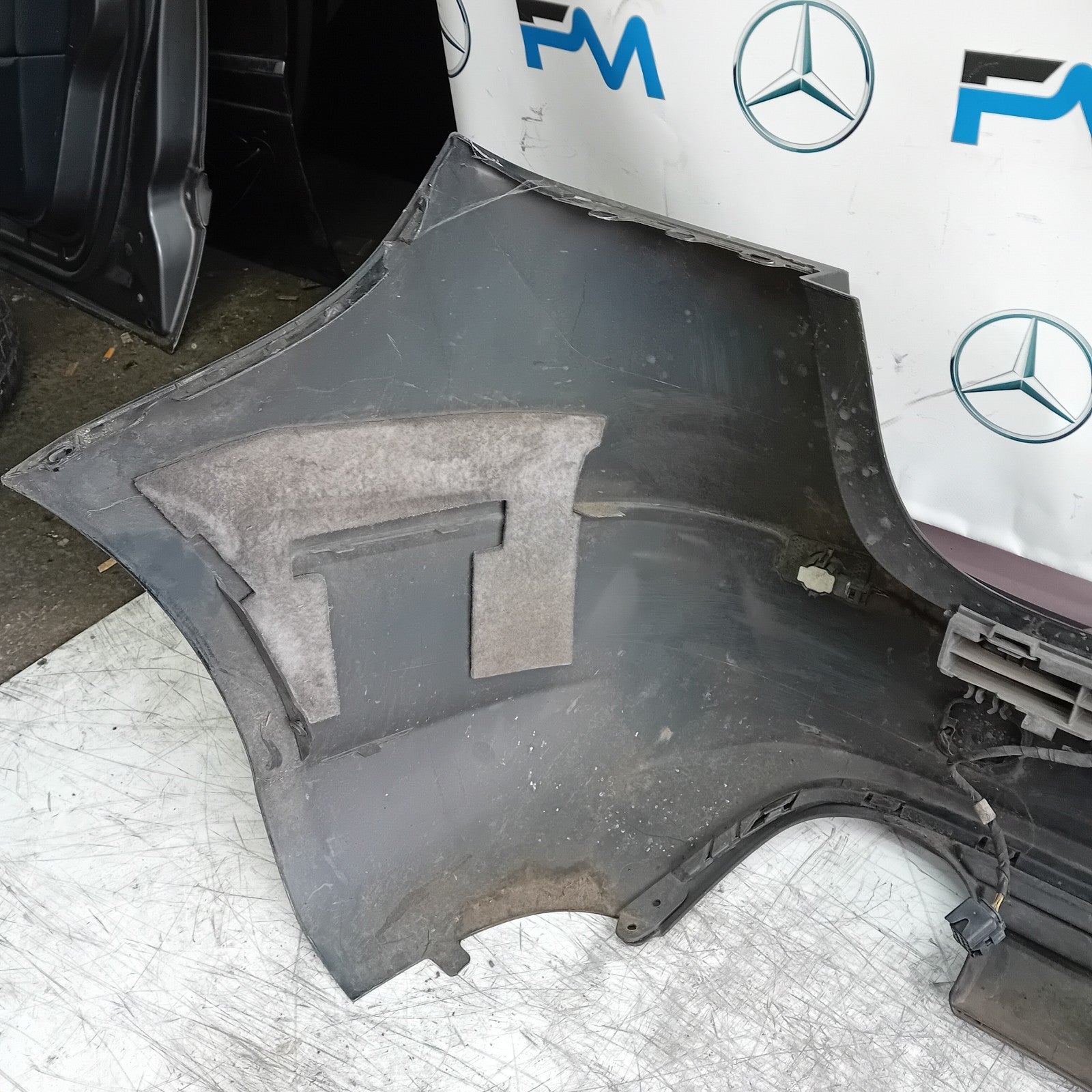 MERCEDES BENZ B-CLASS W246 REAR BUMPER 2013 BLACK A2468860025 FMX58