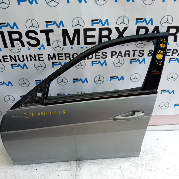 MERCEDES BENZ  E-CLASS W212 PASSENGE SIDE FRONT DOOR N/S/F COMPLETE GREY FMD113