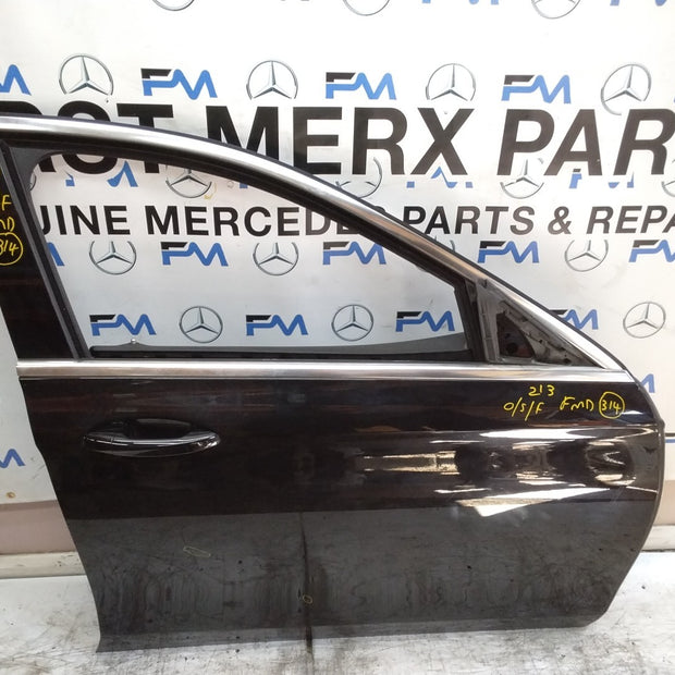 MERCEDES E-CLASS W213 DRIVER  FRONT DOOR OSF BLACK 2017-2023 COMPLETE FMD314