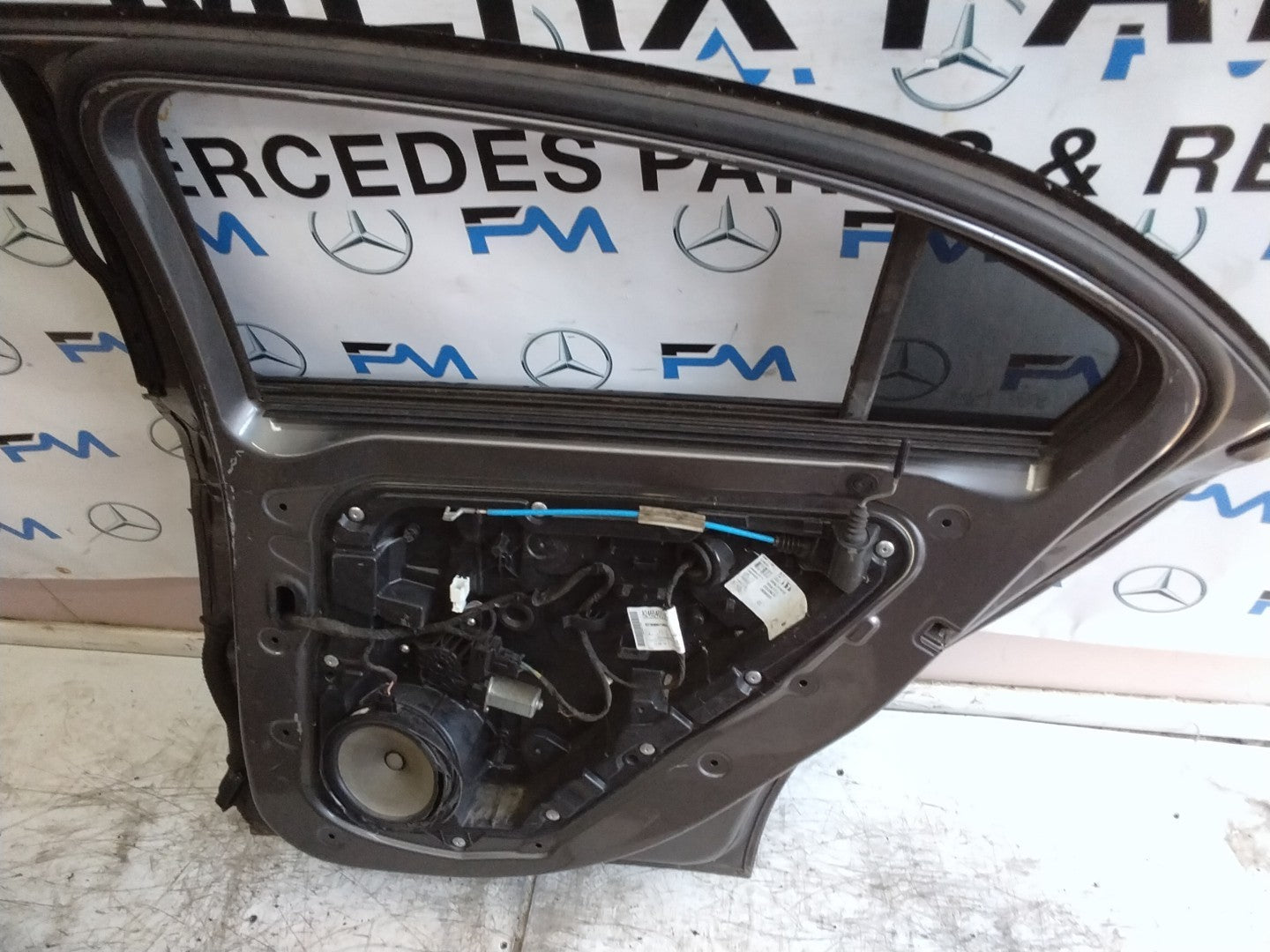 MERCEDES BENZ A-CLASS W176 SLN DRIVER REAR DOOR OSR GREY 2012-2018 FMD322