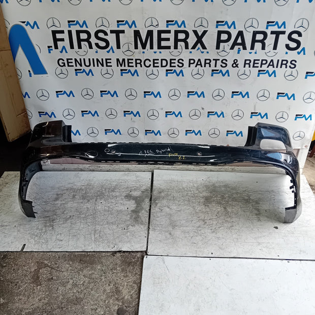 MERCEDES BENZ  GLE W166 SALOON REAR BUMPER SKIN BLACK 2016 A1668850938 FMX82
