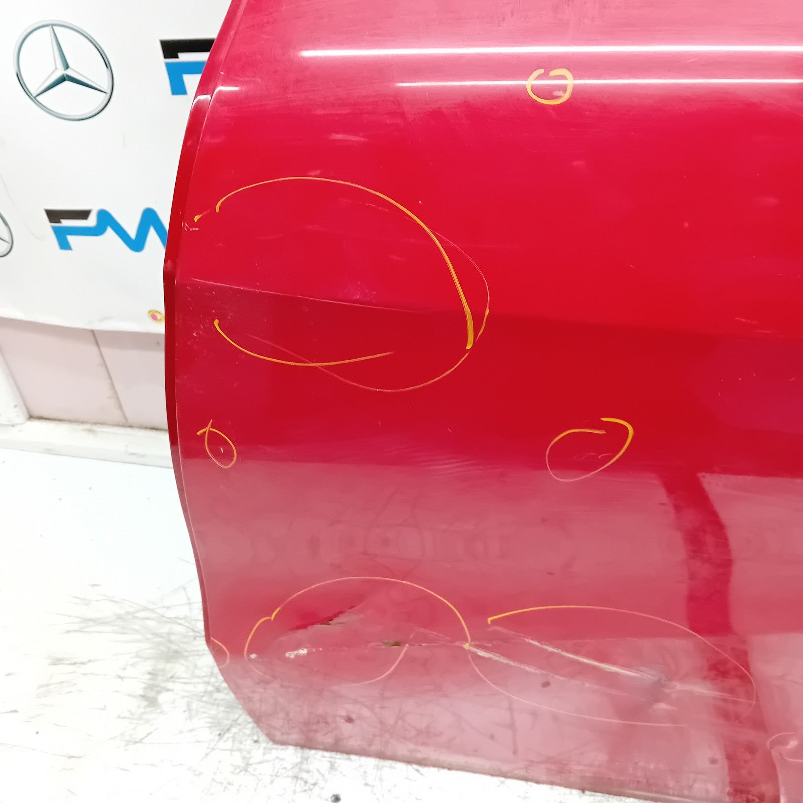 MERCEDES A-CLASS W176 PASSENGER REAR DOOR NSR RED COMPLETE 2012-18 FMD413