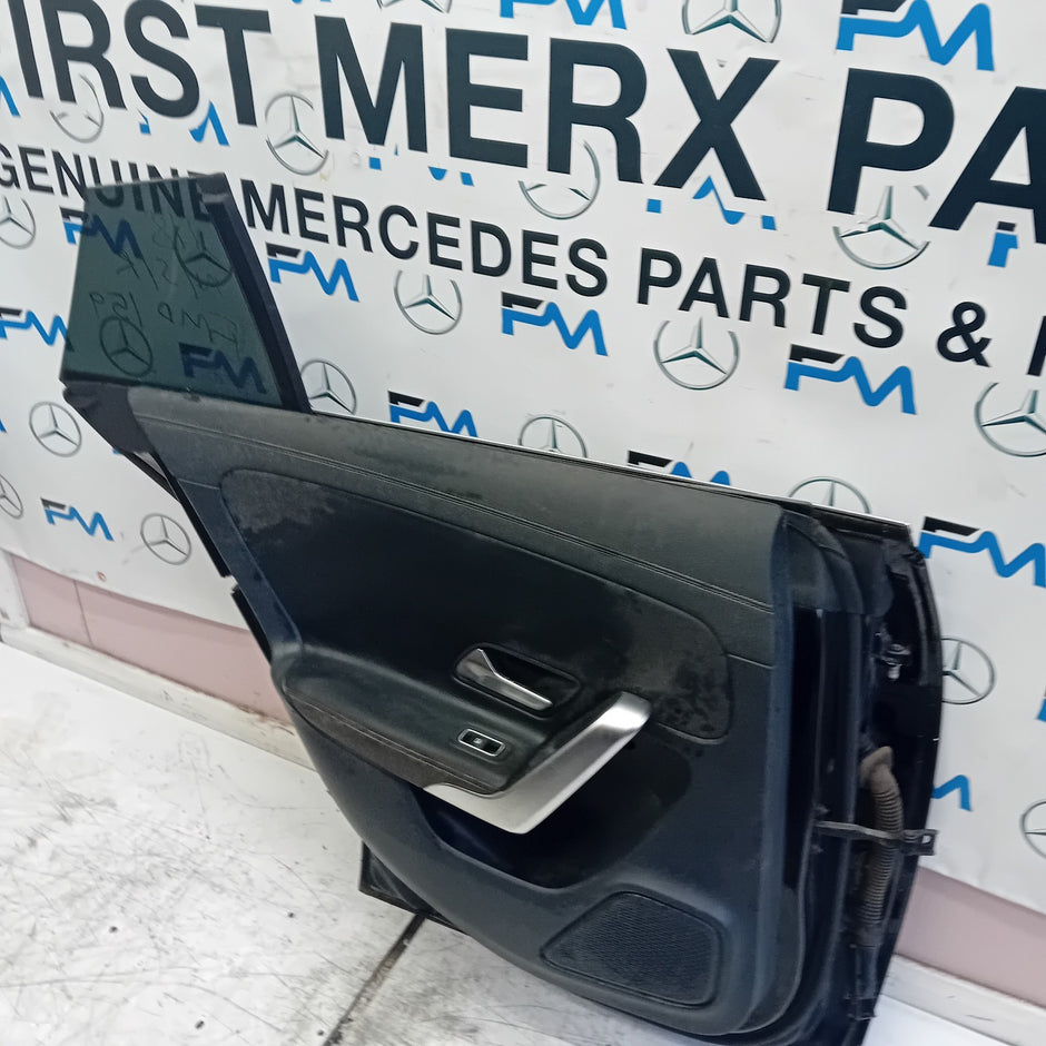 MERCEDES CLA W118 PASSENGER REAR DOOR N/S/R BLACK 2019 ONWARDS COMPLETE FMD159