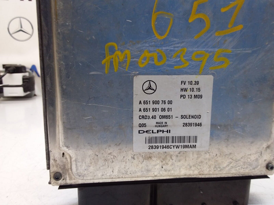 MERCEDES E-CLASS 2012 ENGINE  CONTROL MODULE A6519007600 FM00395