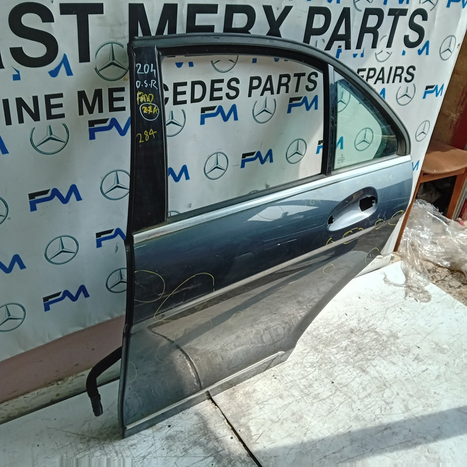 MEECEDES C-C-CLAS W204 SLN DRIVER REAR DOOR OSR 2008-14 GREY FMD284