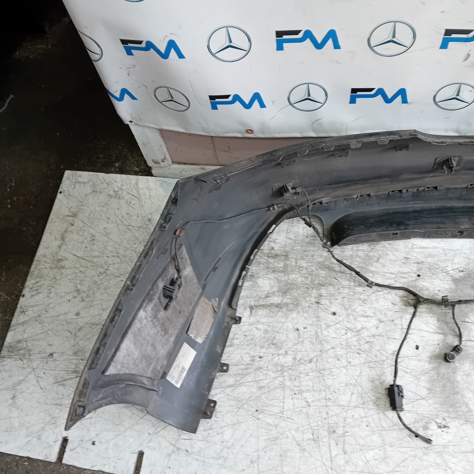 MERCEDES BENZ CLA W117 REAR BUMPER SE SPORT BLACK 2014 A1178850325 FMX138