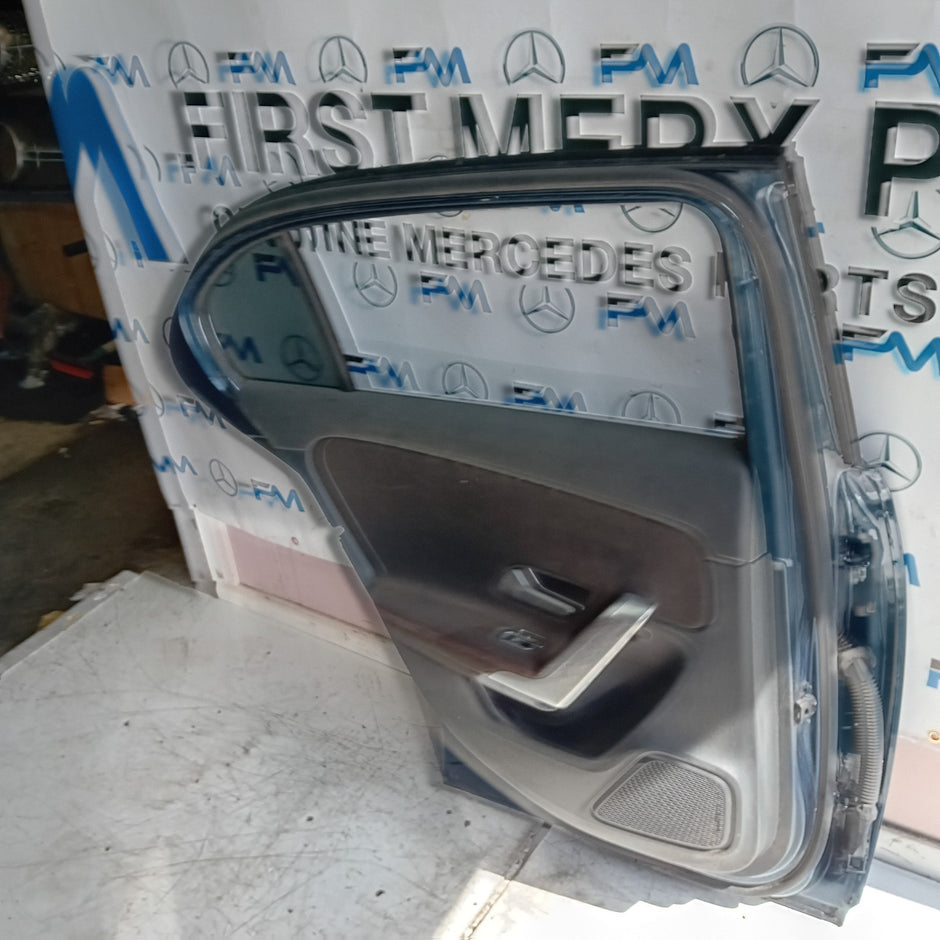 MERCEDES A-CLASS W177 SLN PASSENGER REAR DOOR NSR BLUE 2016 ON COMPLETE FMD219