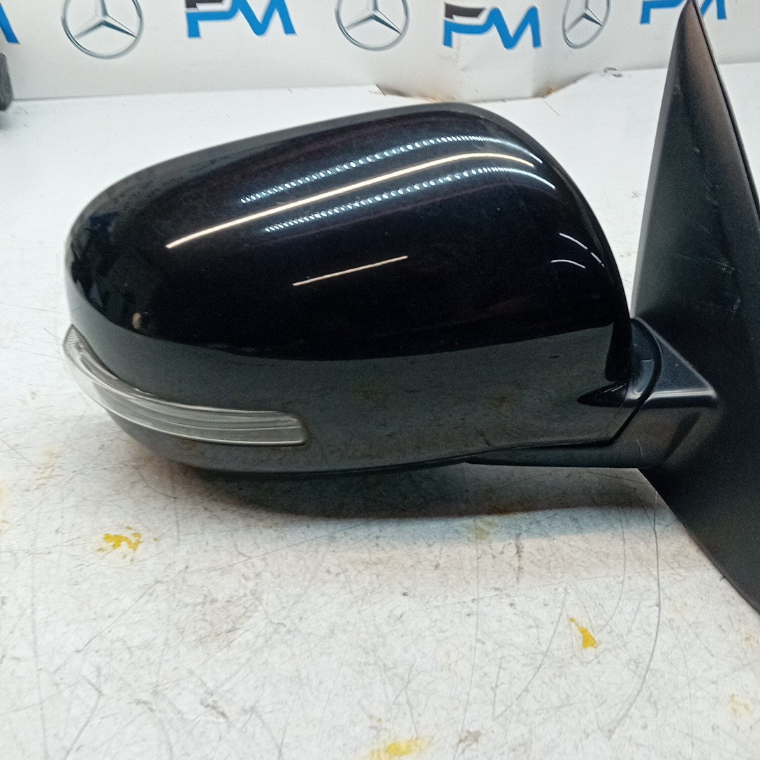 MITSUBISHI OUTLANDER MK3 DRIVER SIDE WING MIRROR OSF BLACK 2013 FMM62