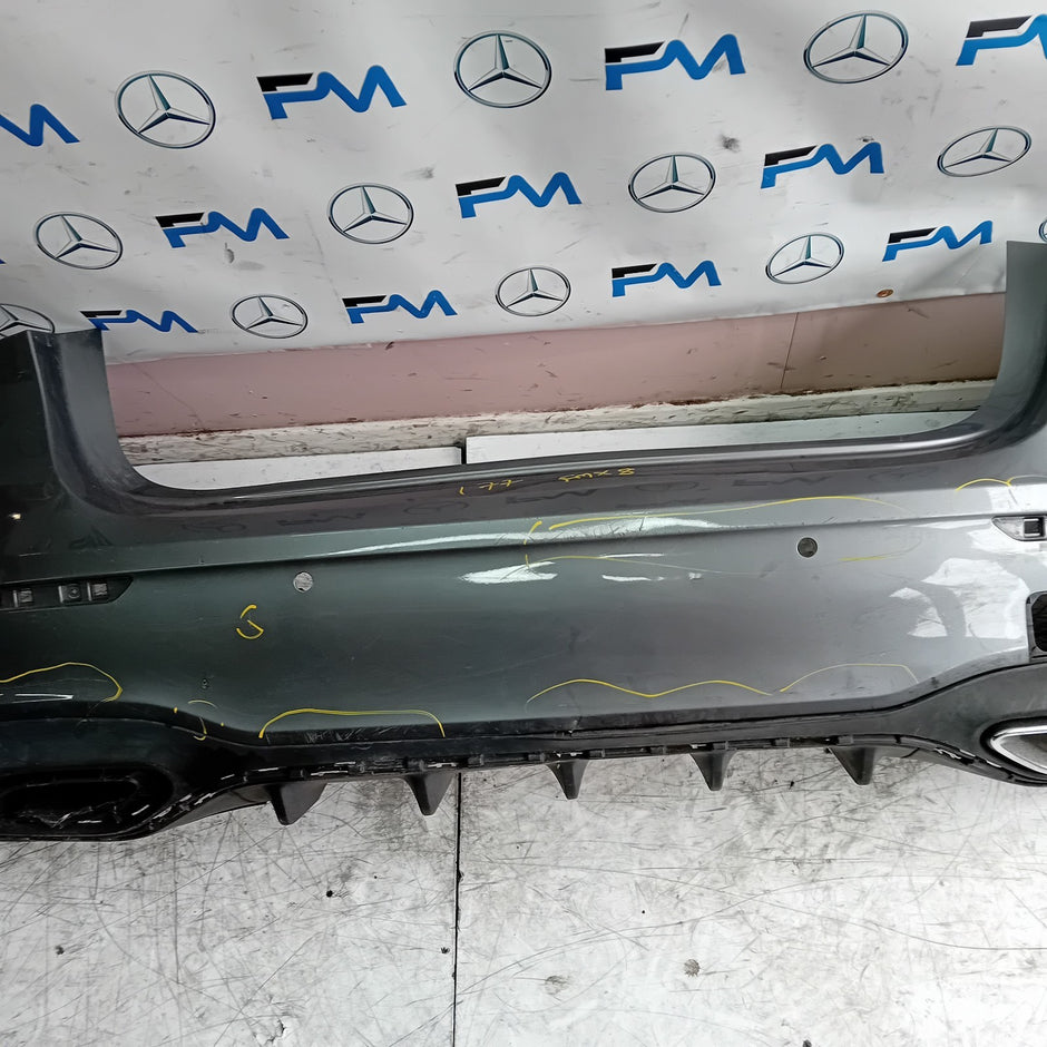 MERCEDES BENZ  A-CLASS W177 REAR BUMPER A1778804801 2018 GREY FMX8