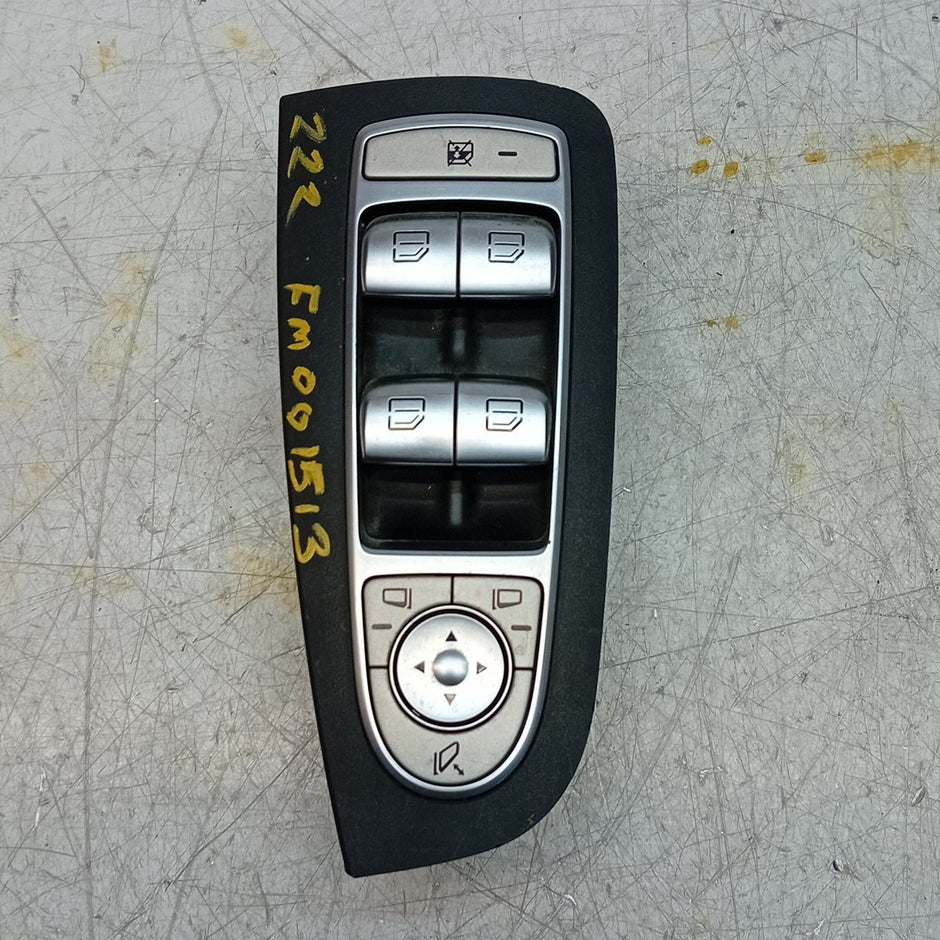 MERCEDES W222 S-CLASS WINDOW SWITCH BLOCK FRONT DOOR RIGHT A222905 FM001513