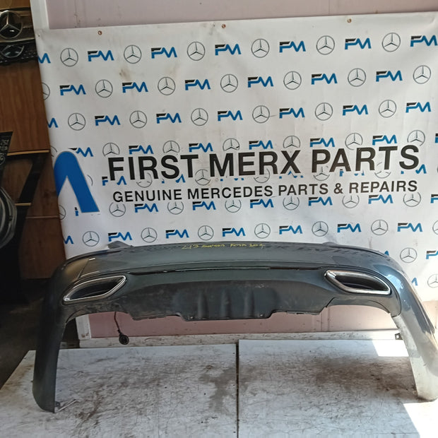 MERCEDES E-CLASS W213 S SALOON REAR BUMPER 2016 A2138850025 GREY COMPLETE FMX104