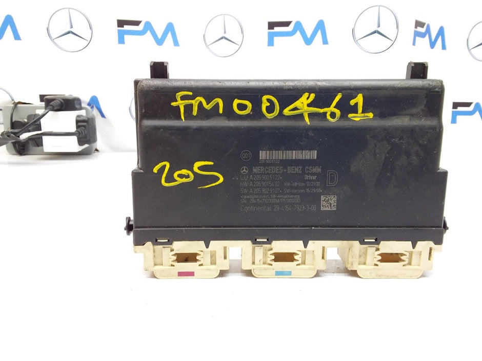 MERCEDES C-CLASS W205 FRONT RIGHT SEAT CONTROL MODULE A2059005122 FM00461