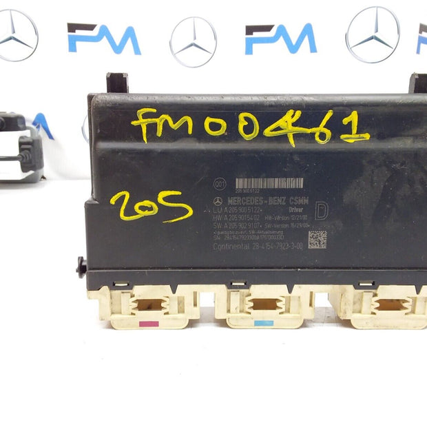 MERCEDES C-CLASS W205 FRONT RIGHT SEAT CONTROL MODULE A2059005122 FM00461