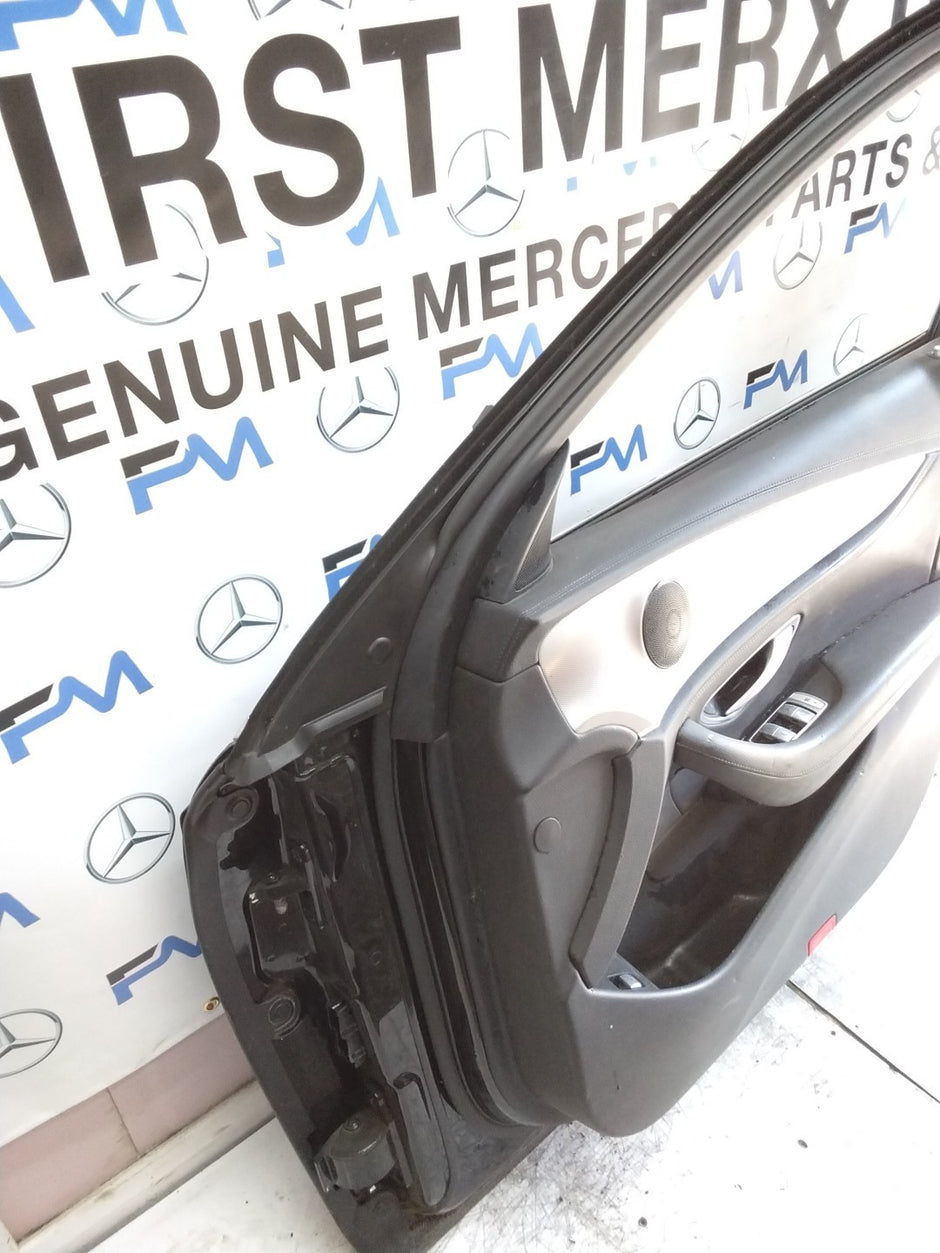 MERCEDES E-CLASS W213 DRIVER  FRONT DOOR OSF BLACK 2017-2023 COMPLETE FMD314