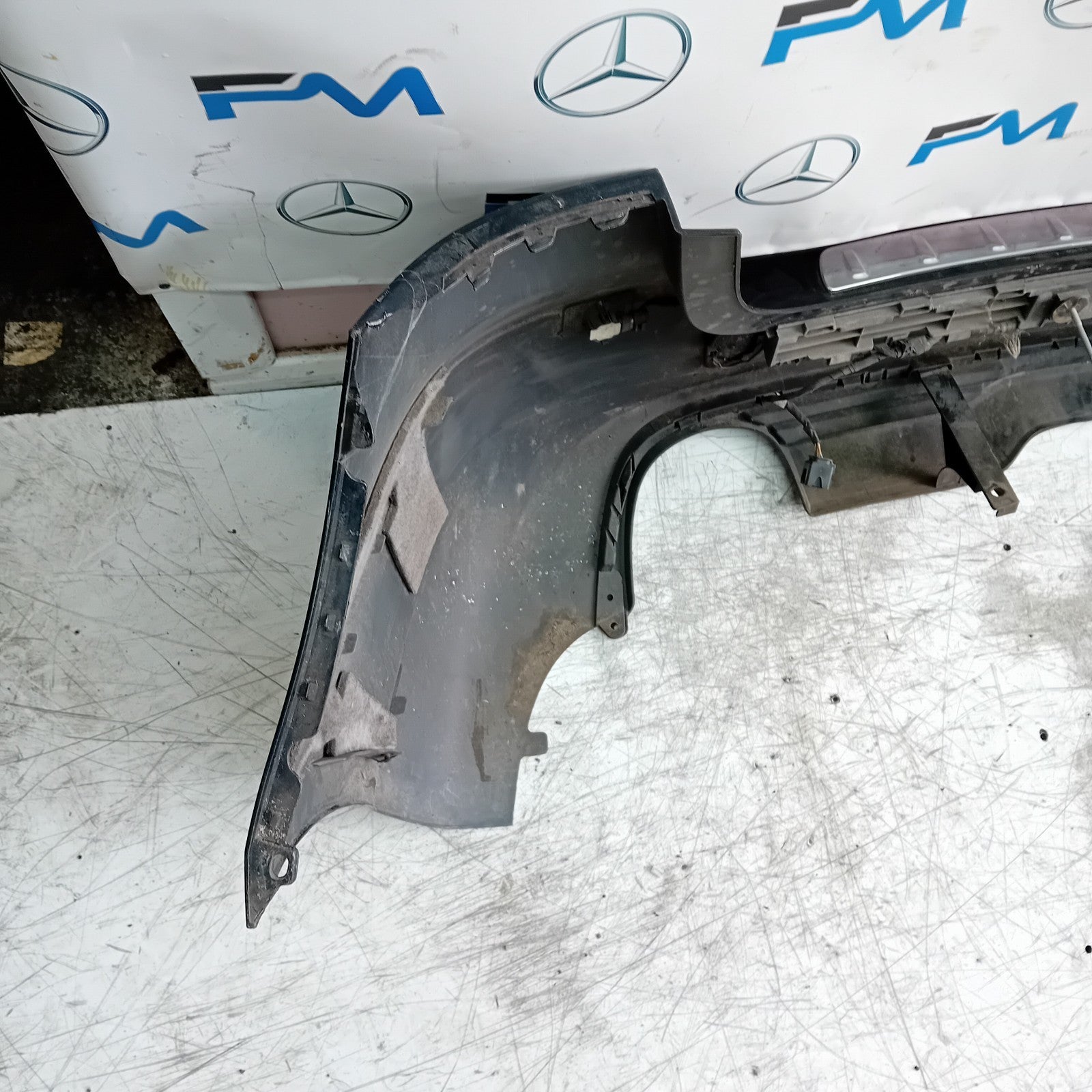 MERCEDES BENZ B-CLASS W246 REAR BUMPER 2013 BLACK A2468860025 FMX58