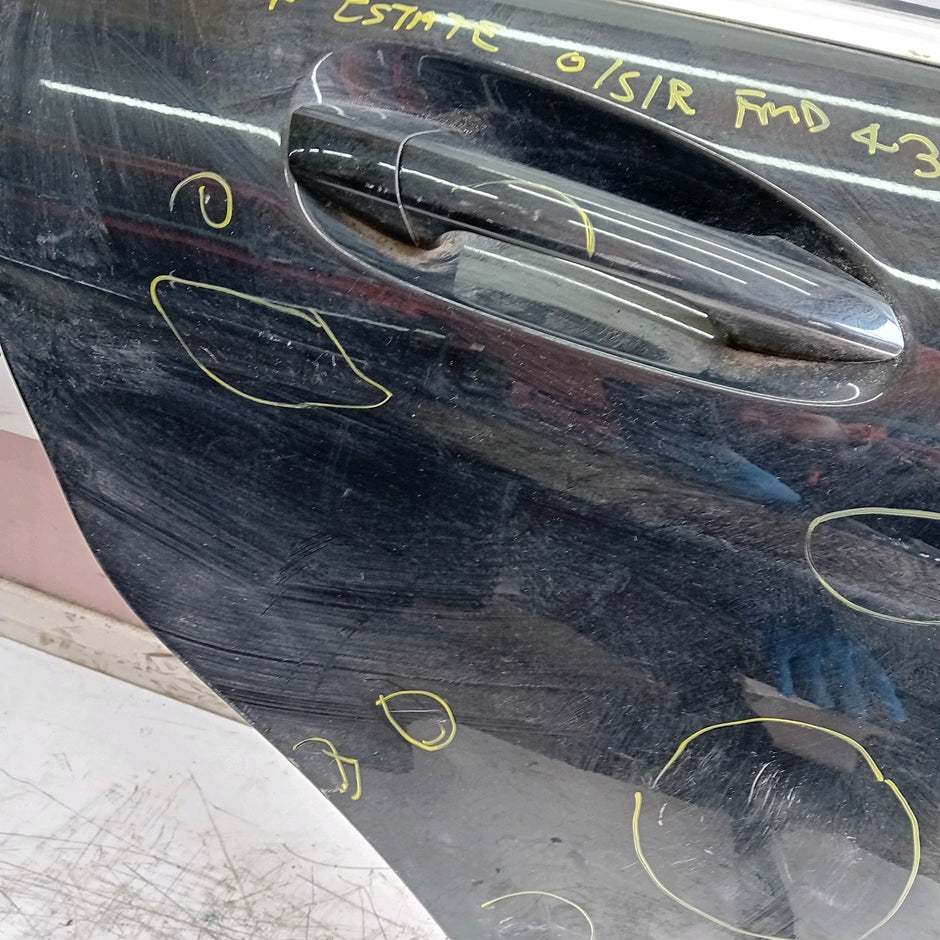 MERCEDES C-CLASS W204 EST DRIVER REAR DOOR OSR BLACK 2009-2014 FMD435