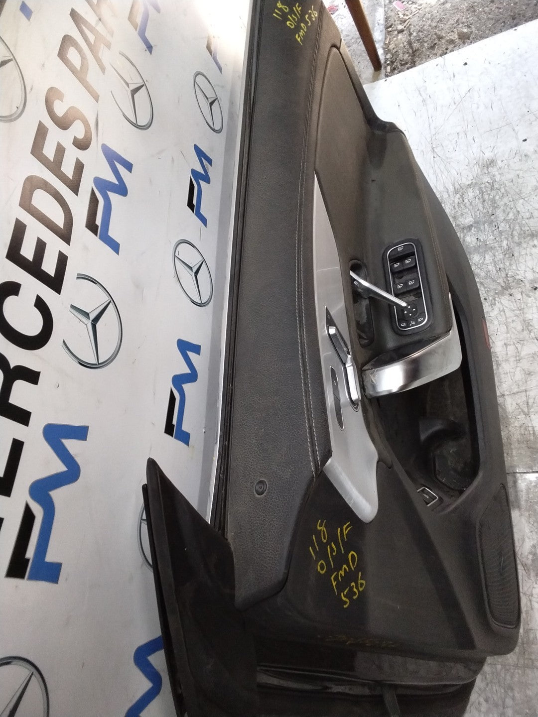 MERCEDES CLA W118  DRIVER FRONT DOOR OSF BLACK 2019-23 COMPLETE FMD536