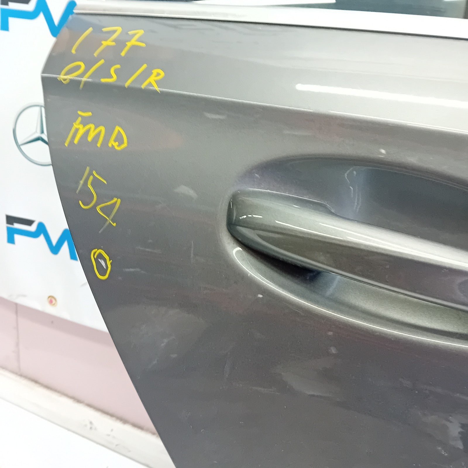 MERCEDES BENZ A-CLASS W177 DRIVER REAR DOOR O/S/R GREY 2018 ONWARDS FMD154